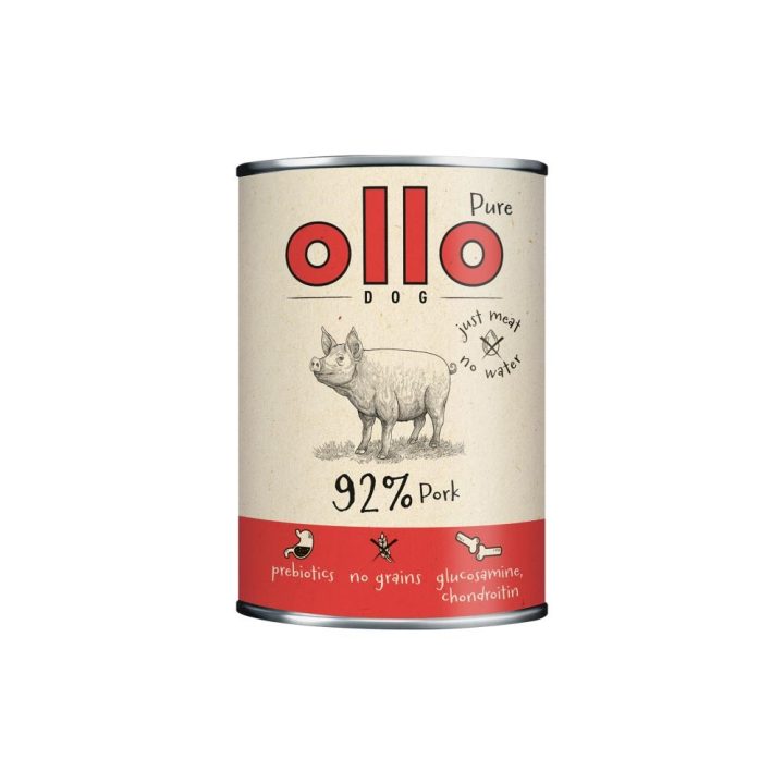 OLLO Puro maiale - cibo umido cani - 850g