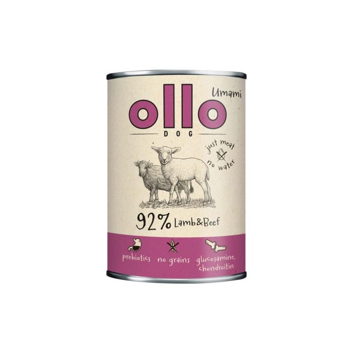 OLLO Umami Agnello e manzo - cibo umido cani - 850g