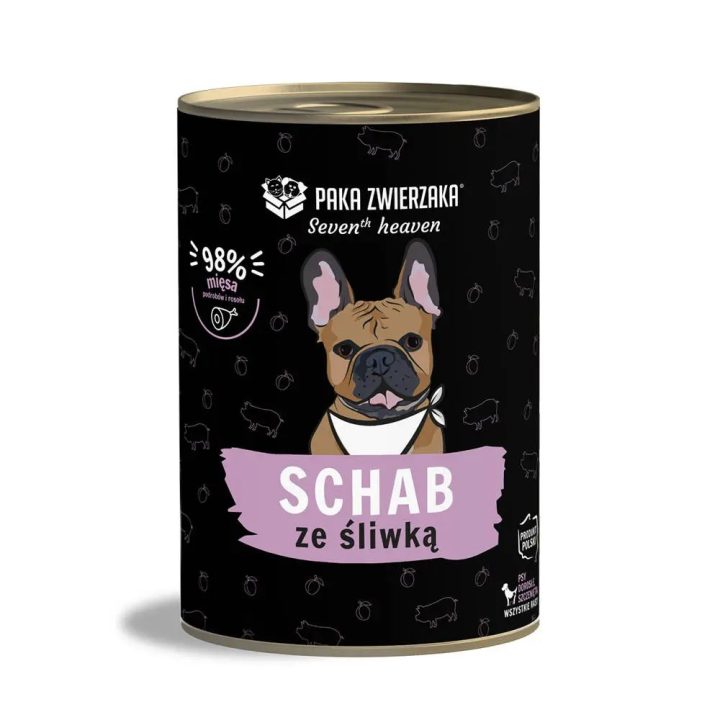 PAKA ZWIERZAKA Seventh Heaven Maiale con prugna - cibo umido per cani - 400g