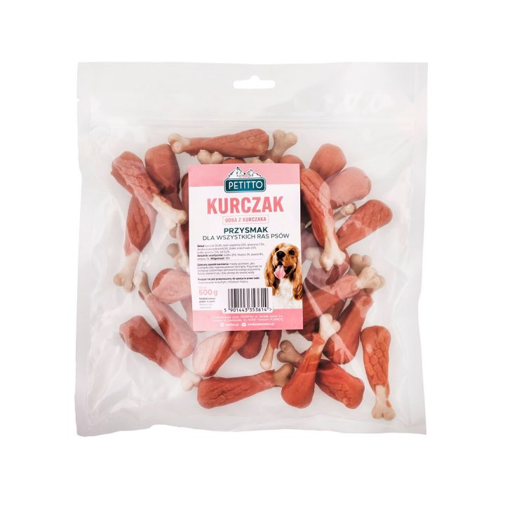 PETITTO Zampe di pollo - snack per cani - 500g