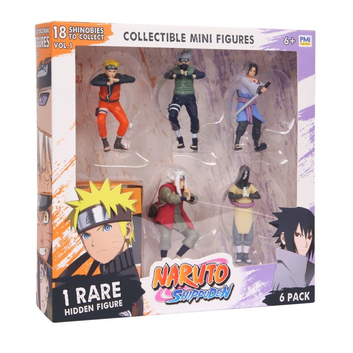 NARUTO SHIPPUDEN FIGURES - 6 PACK DELUXE EDITION VER. B