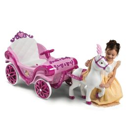 Huffy Electric Disney Princess carriage with horse 6 V pink