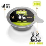 PUPIL Premium Kitten coniglio mono - cibo umido per gatti - 85g