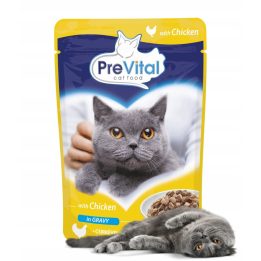 PREVITAL Pollo in salsa - cibo umido per gatti - 100g