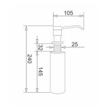 PYRAMIS DP-01 028102501 dispenser sapone cromato acciaio inox