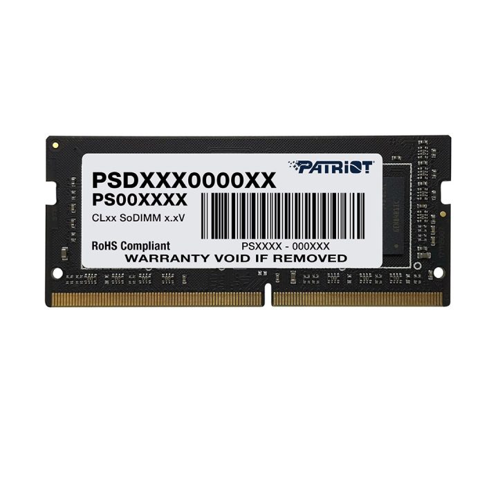 Modulo di memoria PATRIOT SIGNATURE DDR4 SO-DIMM 8GB 3200MHz (PSD48G32002S)