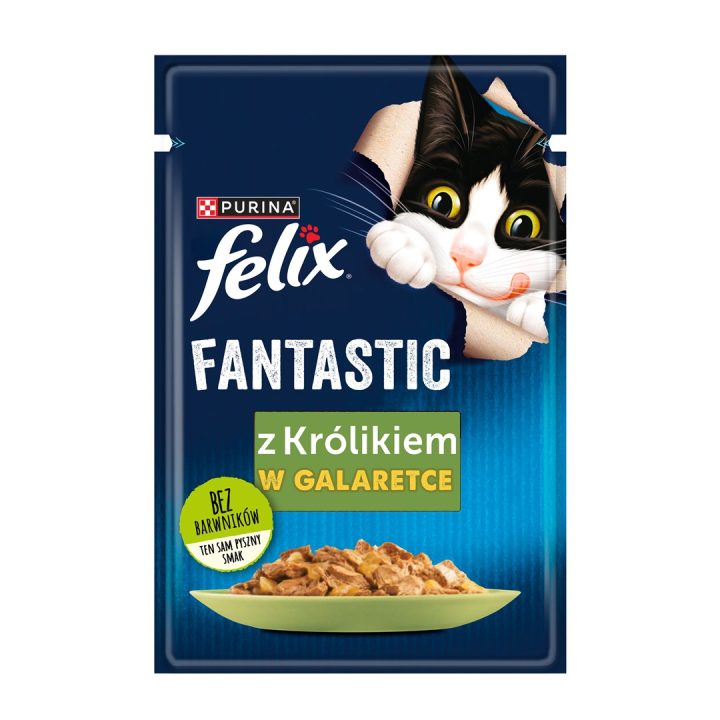 Purina Felix Fantastic coniglio in gelatina - cibo umido per gatti - 85g