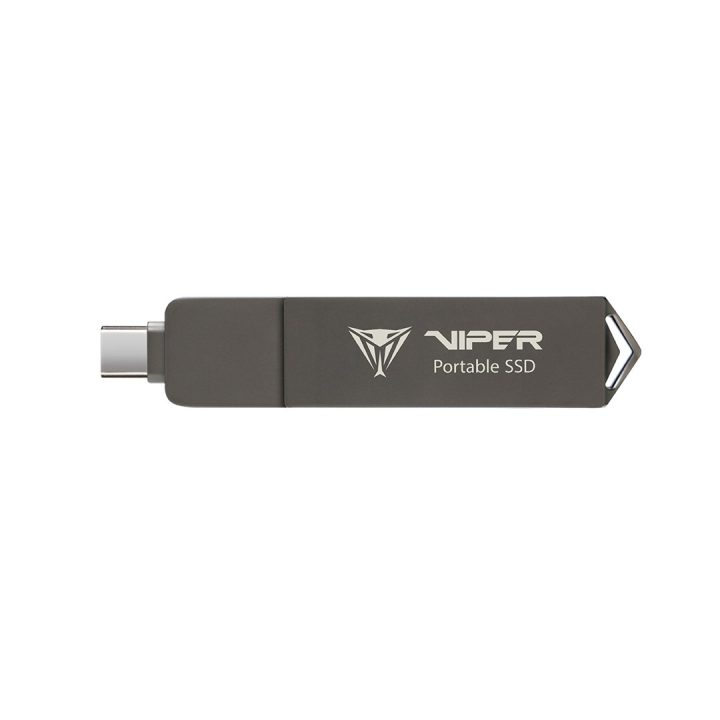 SSD portatile esterno Patriot Viper PVP30 Duo compatto 512GB 1000MB/s USB A+C 3.2 Gen2 (PVP30512G28UDG)