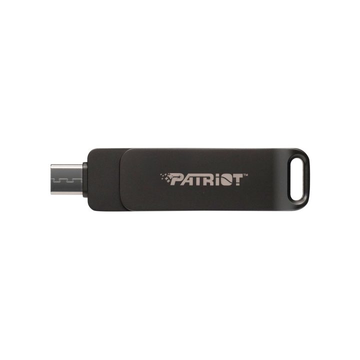Chiavetta PATRIOT Rage R550 128GB 100 MB/S USB A+C design girevole (PE128GR550DSAD) nero