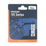 Scheda di memoria PATRIOT VX Serie 32GB MicroSDXC V30 Class 10 UHS-I U3 4K UHD (PSF32GVX31MCH)