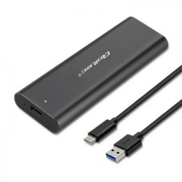 Qoltec 50311 enclosure storage SSD nero M.2