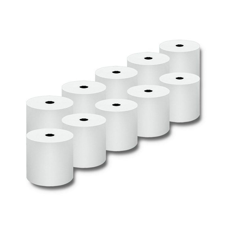 Qoltec 51892 Rotolo termico 80 x 80 | 55g/m2 | 10pcs | BPA free