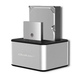 Qoltec 5316 2x HDD / SSD stazione di aggancio | 2.5 /3.5 SATA | USB 3.0 | clonazione