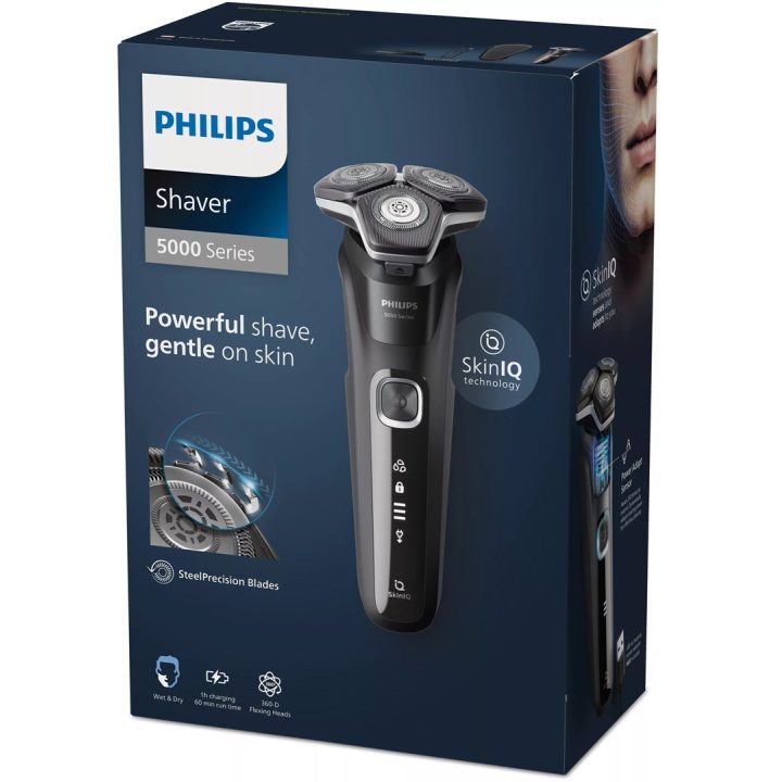 Philips SHAVER Serie 5000 S5898/35 Rasoio elettrico bagnato e asciutto con 2 accessori