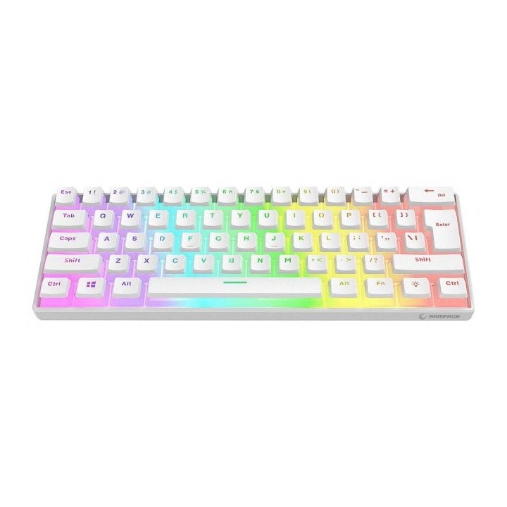 Tastiera meccanica cablata - Rampage RADIANT K11 White RGB