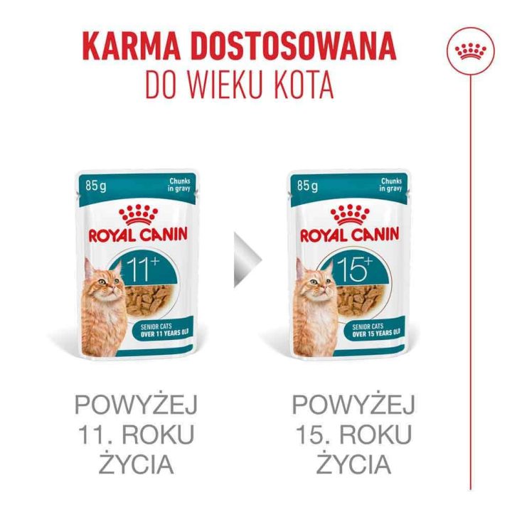 ROYAL CANIN Ageing 11+ pezzetti in sugo - cibo umido per gatti - 12x85g