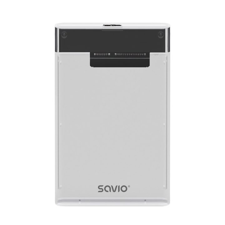 Savio 2.5 Enclosure esterno HDD/SSD USB 3.0 trasparente AK-66