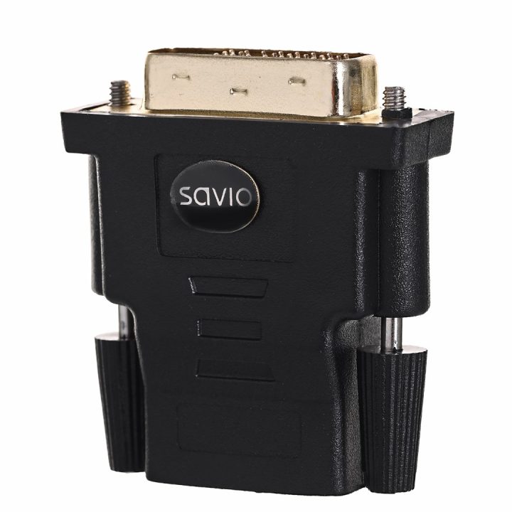 Savio CL-21 adattatore cavi DVI HDMI nero
