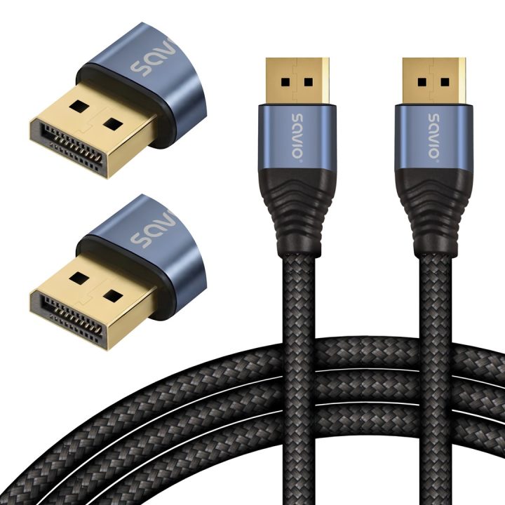 Savio CL-210 DisplayPort cavo 2 m nero