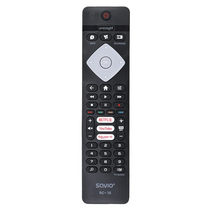 Savio telecomando universale/sostitutivo per Philips TV SMART TV RC-16