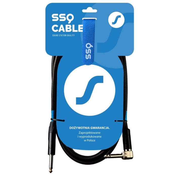 SSQ JMPJMK2 SS-1440 Cavo Jack Mono - Jack Mono (angolo 90 gradi) 2 m Nero