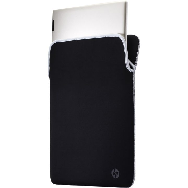 HP Reversible Protective 15.6-inch Silver Laptop Sleeve 15.6 Sleeve case Black Silver