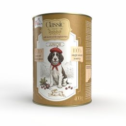 SYTA MICHA cibo umido per cani Classic Junior Coniglio con barbabietola e lamponi Mono - 400g