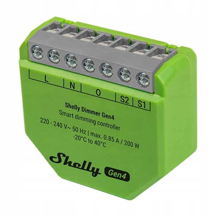Shelly Dimmer Gen4 Dimmer intelligente Wi-Fi Bluetooth Verde