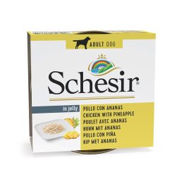 SCHESIR Pollo con ananas in gelatina - cibo umido per cani - 150g