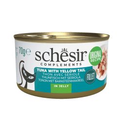 SCHESIR Complements Tonno con ricciola in gelatina - cibo umido per gatti - 70g