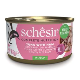 SCHESIR in gelatina Tonno con prosciutto - cibo umido per gatti - 85 g