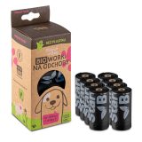 STARCHBAG BIO sacchetti compostabili per rifiuti nero – 8x15 pz