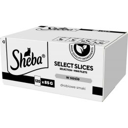 SHEBA Select Slices Aromi di Pollame - cibo umido per gatti - 120 x 85g