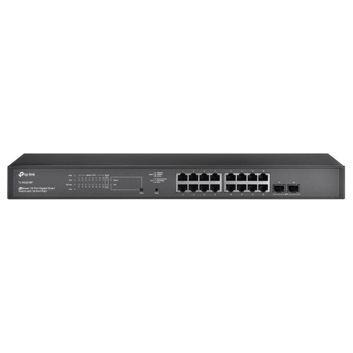 TP-Link JetStream Switch Smart Gigabit a 18 Porte con PoE+ a 16 Porte