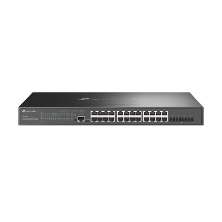 TP-Link Switch gestito Omada 24 porte Gigabit e 4 porte 10GE SFP+ L2+ con 24 porte PoE+