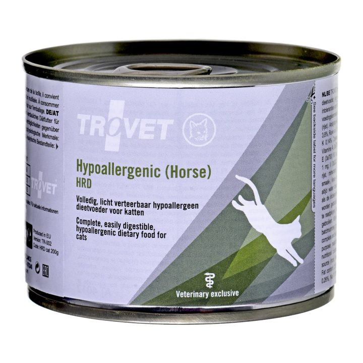 TROVET Ipoallergenico HRD con cavallo - Cibo umido per gatti - 200g