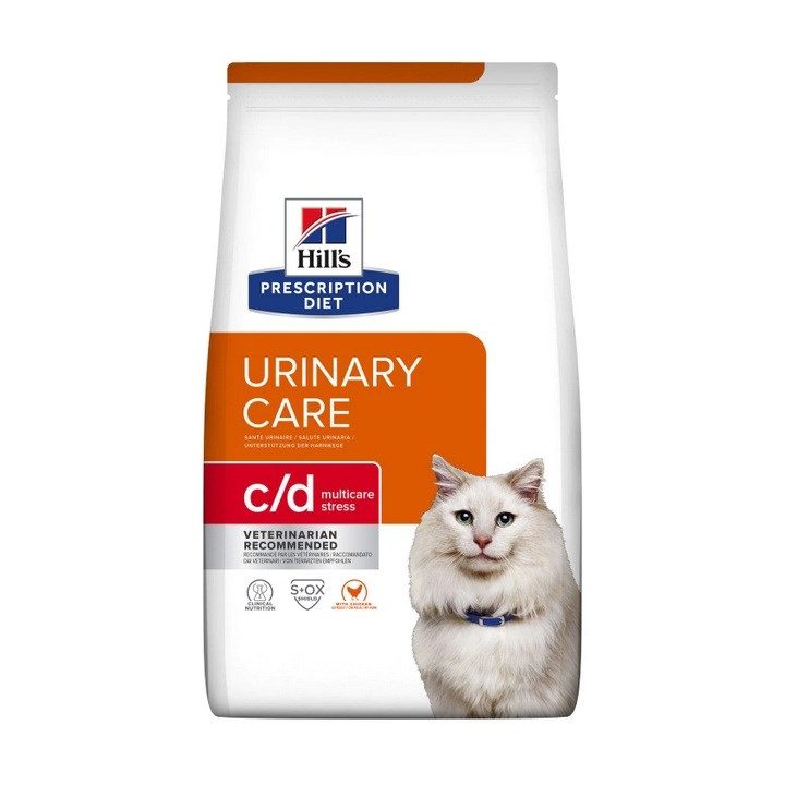 HILL'S PRESCRIPTION DIET Feline c/d Urinary Care Multicare Stress Dry cat food Chicken 3 kg