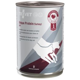 TROVET Proteina unica UPT tacchino mono - Cibo umido per cani e gatti - 400 g