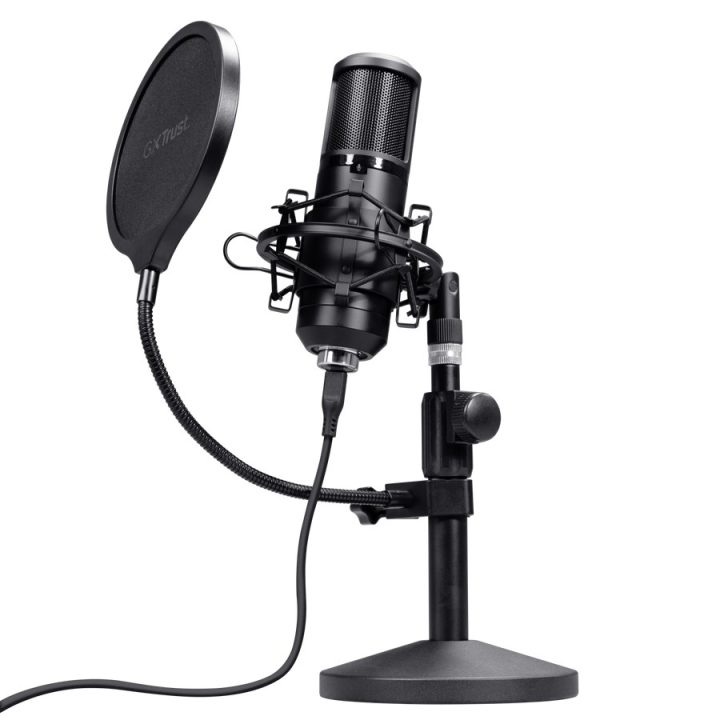 Trust GXT 269 Emita II Microfono da studio nero