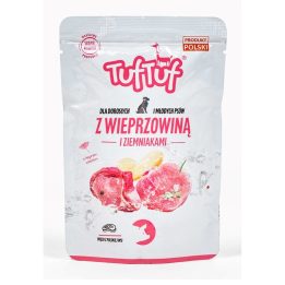 TUF TUF Minced maiale con patate - cibo umido per cani - 500g