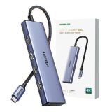Ugreen 20956A Hub interfaccia USB Type-C 5000 Mbit/s argento