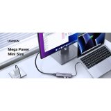 Ugreen 20956A Hub interfaccia USB Type-C 5000 Mbit/s argento