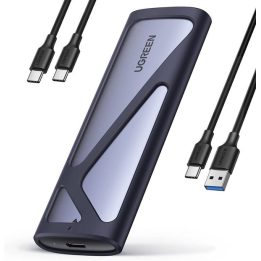 Contenitore Ugreen CM400 90264 M.2 SSD con porta USB-C 3.2 grigio