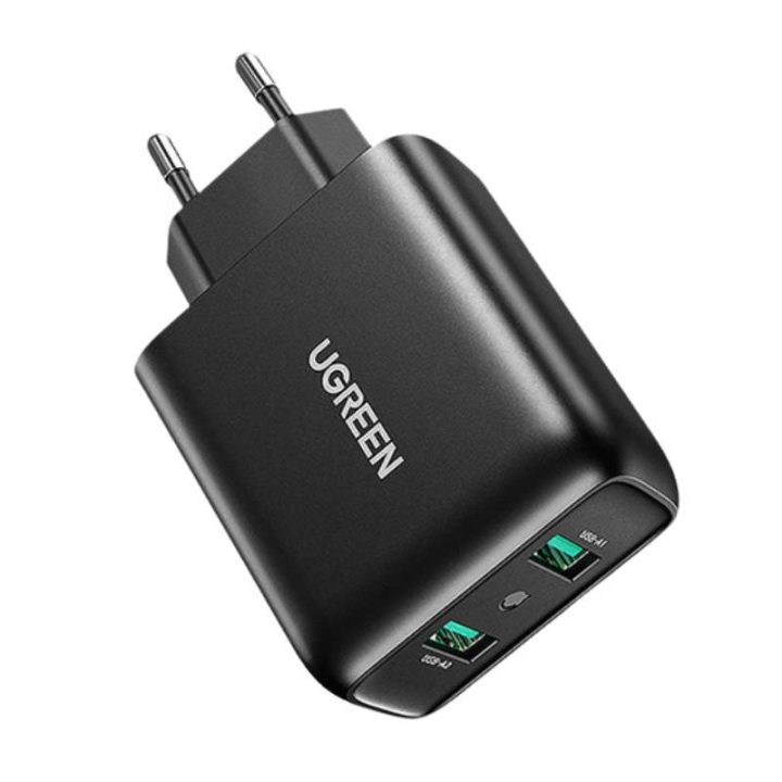 Ugreen caricatore da parete 2× USB-A 36 W QC3.0 nero (CD161)