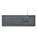 Trust Primo Beleuchtete tastiera Casa/Ufficio USB QWERTY US Inglese Nero