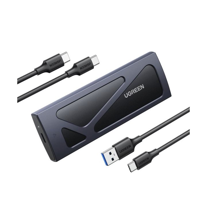 Ugreen 15512 contenitore per unità di archiviazione SSD nero grigio M.2
