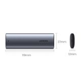 Contenitore disco rigido Ugreen M.2 B-Key SATA 3.0 5Gbps grigio + cavo USB Type-C (CM400)