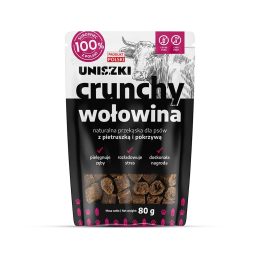 UNISZKI Croccante Manzo con Prezzemolo e Ortica - Snack per Cani - 80g