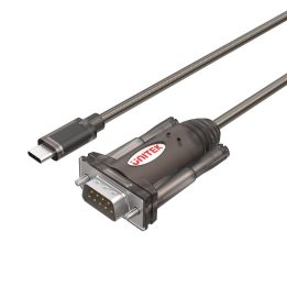 UNITEK Y-1105K cavo seriale nero 1.5 m DB-9