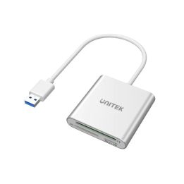 UNITEK Y-9313 Lettore di schede USB 3.2 Gen 1 (3.1 Gen 1) Argento